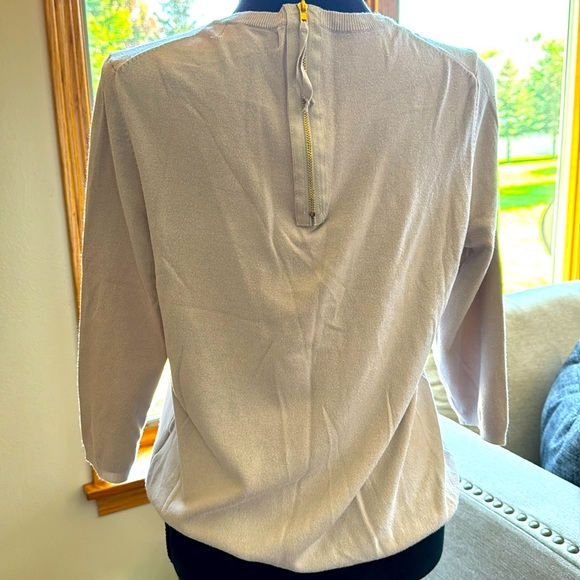 Philosophy 3/4 Sleeve Light Weight Sweater with a Zipped back Womens XL - Picture 2 of 5